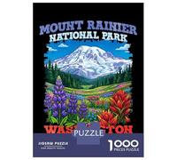 Puzzle Da 1000 Pezzi Per Adolescenti Mount Rainier National Park Washington Puzzle Per Adulti Gioco Rompicapo Antistress Per Compleanno, Natale 70x50cm/1000pcs