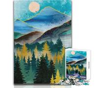 Puzzle da 1000 pezzi per adolescenti Mountain Dream Pines, gioco di sfida difficile per famiglie, adatto a partire dai 14 anni (dimensioni 38x52cm)