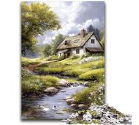 Puzzle da 1000 pezzi per adolescenti Mountain House Family Fun Attività divertenti a casa, regalo di compleanno, regali di viaggio, per ragazzi dai 14 anni in su 38x26cm