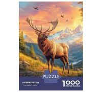 Puzzle Da 1000 Pezzi Per Adolescenti Mountain Majesty Elk's Grace Puzzle Per Adulti Giochi Divertenti Regali Per Donne Regali Unici Di Compleanno E Natale 70x50cm/1000pcs