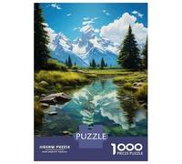 Puzzle Da 1000 Pezzi Per Adolescenti Mountain Reflections Nature's Serenity Puzzle Antistress Giocattolo Decorazione Per La Casa Gioco Stimolante Regali 38x26cm/1000pcs