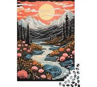 Puzzle Da 1000 Pezzi Per Adolescenti Mountain Sunset Landscape-3 Puzzle Per Adulti Giochi Divertenti Migliora La Memoria Regali Unici Per Compleanni E Occasioni Speciali 38x26cm/1000pcs