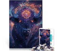 Puzzle da 1000 pezzi per adolescenti Mucca del cielo stellato Giocattolo educativo per l'apprendimento Regalo di compleanno, regali, arte murale 38x26cm