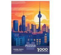 Puzzle Da 1000 Pezzi Per Adolescenti Munich Skyline Sunset Puzzle Per Adulti Giochi Per Famiglie Regalo Di Compleanno Sfida Educativa 52x38cm/1000pcs
