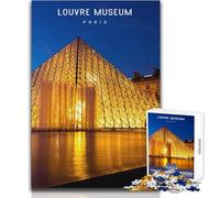 Puzzle da 1000 pezzi per adolescenti Museo del Louvre Bellissimo gioco di design Sfida difficile Giocattoli antistress Dimensioni 38x26cm