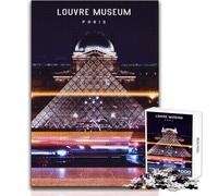 Puzzle da 1000 pezzi per adolescenti Museo del Louvre Bellissimo gioco di design Sfida difficile Giocattoli antistress Dimensioni 38x26cm