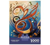 Puzzle Da 1000 Pezzi Per Adolescenti Music Note Art Print-1 Puzzle Per Adolescenti Giocattoli Fai Da Te Analisi E Logica Per Compleanno, Natale 70x50cm/1000pcs