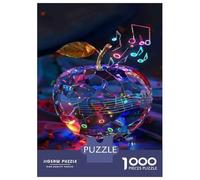 Puzzle Da 1000 Pezzi Per Adolescenti Music Notes Crystal Apple Decor Puzzle Per Adulti Gioco Pratico Decorazione Da Parete Offerta Come Regalo Per Tutta La Famiglia 38x26cm/1000pcs