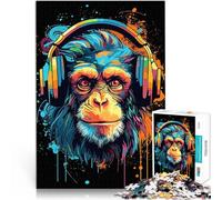 Puzzle da 1000 pezzi per adolescenti Musica per DJ scimmia Giochi educativi Decorazione della casa offerte come regali per tutta la famiglia 38x26cm