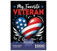 Puzzle Da 1000 Pezzi Per Adolescenti My Favorite Veteran Is My Dad Puzzle Per Adulti Gioco Pratico Assemblaggio Di Modelli Regali Unici Per Compleanni E Occasioni Speciali 38x26cm/1000pcs