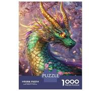 Puzzle Da 1000 Pezzi Per Adolescenti Mystic Dragon Bloom Puzzle Per Adolescenti Giochi Rilassanti Corsa Di Velocità Manuale Aiuta Ad Allenare Il Cervello 38x26cm/1000pcs