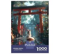 Puzzle Da 1000 Pezzi Per Adolescenti Mystic Kitsune Fox Torii Puzzle Per Adulti Giocattoli Antistress Regalo Di Compleanno Divertimento A Casa Attività, 70x50cm/1000pcs