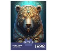 Puzzle Da 1000 Pezzi Per Adolescenti Mystical Cosmic Bear Puzzle Gioco Pratico Difficile Regali Per Amici E Familiari 52x38cm/1000pcs