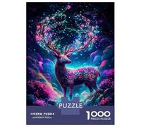 Puzzle Da 1000 Pezzi Per Adolescenti Mystical Fantasy Deer Puzzle Per Adulti Gioco Pratico Assemblaggio Di Modelli Regali Unici Per Compleanni E Occasioni Speciali 38x26cm/1000pcs