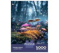 Puzzle Da 1000 Pezzi Per Adolescenti Mystical Forest Mushrooms Puzzle Per Adulti Gioco Pratico Regali Per Donne Regali Per Amici E Familiari 52x38cm/1000pcs