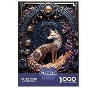 Puzzle Da 1000 Pezzi Per Adolescenti Mythical Red Fox Art Deco Puzzle Per Adulti Gioco Pratico Regali Per Donne Regali Per Amici E Familiari 38x26cm/1000pcs