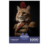 Puzzle Da 1000 Pezzi Per Adolescenti Napoleon Orange Tabby Cat Puzzle Per Adulti Gioco Per Famiglie Decorazione Perfetta Attività Divertenti A Casa 52x38cm/1000pcs