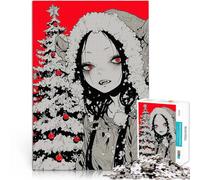 Puzzle da 1000 pezzi per adolescenti Natale da ragazza vampiro Per il divertimento in famiglia Migliorare l'amore tra le coppie 52x38cm