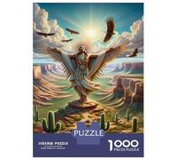 Puzzle Da 1000 Pezzi Per Adolescenti Native American Spirit Guide Puzzle Giochi Divertenti Corsa Di Velocità Manuale Regali Unici Per Compleanno 70x50cm/1000pcs