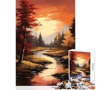Puzzle da 1000 pezzi per adolescenti Natura Paesaggio Arte Giocattoli antistress Regali per donne Uomini Gioco impossibile Interessante riduzione dello stress Dimensioni 50x75cm