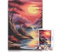 Puzzle da 1000 pezzi per adolescenti, natura, paesaggio, attività educativa, divertente e logico, sentimento caldo, dimensioni 38x52cm