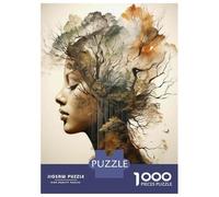 Puzzle Da 1000 Pezzi Per Adolescenti Nature's Elegance Artistic Fusion of Woman And Trees Puzzle Per Adulti Giocattolo Decorazione Da Parete Sfida Difficile Impegnativo Da Completare 52x38cm/1000pcs