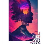 Puzzle Da 1000 Pezzi Per Adolescenti Nature's Harmony Mountain Sunset Puzzle Per Adolescenti Giochi Rilassanti Migliora La Memoria Regali Per Amici E Familiari 52x38cm/1000pcs