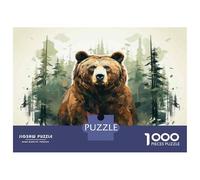 Puzzle Da 1000 Pezzi Per Adolescenti Nature's Majesty The Mighty Bear Puzzle Per Adulti Gioco Pratico Ma Divertente E Umoristico Sfida Educativa 52x38cm/1000pcs