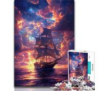 Puzzle da 1000 pezzi per adolescenti nave pirata della galassia puzzle da 1000 pezzi giocattolo educativo antistress regalo per amici e familiari 26x38cm