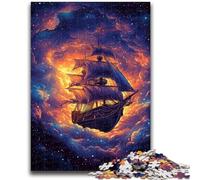 Puzzle da 1000 pezzi per adolescenti, nave pirata, divertimento per tutta la famiglia, ideale come regalo per tutta la famiglia dai 14 anni in su, 50x75cm