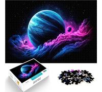 Puzzle da 1000 pezzi per adolescenti Nebulosa cosmica con pianeti Assemblaggio del modello Collezione di artisti, Belle arti 52x38cm
