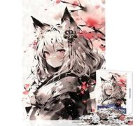 Puzzle da 1000 pezzi per adolescenti Nekomimi giocattolo giapponese con inchiostro decorazione da parete opera d'arte regalo giochi rilassanti con pezzi completamente interconnessi di forma casuale