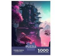 Puzzle Da 1000 Pezzi Per Adolescenti Neon City Mountain Dream Puzzle Per Adolescenti Gioco Pratico Decorazione Murale Difficile Da Completare 70x50cm/1000pcs