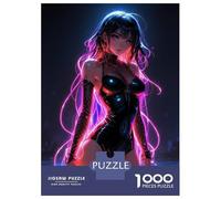 Puzzle Da 1000 Pezzi Per Adolescenti Neon Glowing Anime Babe Puzzle Per Adulti Gioco Rompicapo Antistress Per Compleanno, Natale 70x50cm/1000pcs