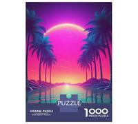 Puzzle Da 1000 Pezzi Per Adolescenti Neon Horizon Elegance Puzzle Per Adulti Gioco Rompicapo Antistress Per Compleanno, Natale 52x38cm/1000pcs
