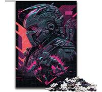 Puzzle da 1000 pezzi per adolescenti, Neon Warrior, analisi e logica, con pezzi completamente interconnessi e di forma casuale, per bambini dai 14 anni in su (dimensioni 26x38cm)