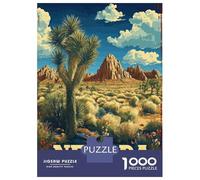 Puzzle Da 1000 Pezzi Per Adolescenti Nevada Wilderness Joshua Tree Desert Travel Poster Puzzle Per Adulti Giochi Divertenti Migliorano La Memoria Aiutano Ad Allenare Il Cervello 70x50cm/1000pcs