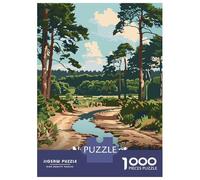 Puzzle Da 1000 Pezzi Per Adolescenti New Forest England Vintage Puzzle Per Adulti Giochi Rilassanti Corsa Di Velocità Manuale Regali Di Natale E Compleanno 70x50cm/1000pcs