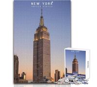 Puzzle da 1000 pezzi per adolescenti, New York, giocattolo, gioco intellettuale ma divertente e umoristico, opera d'arte, dimensioni regalo 50x75cm