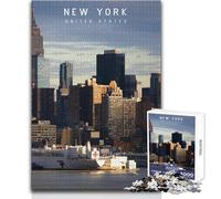 Puzzle da 1000 pezzi per adolescenti New York Gioco stimolante Giocattoli Un'opera d'arte Regali di compleanno Dimensioni 50x75cm