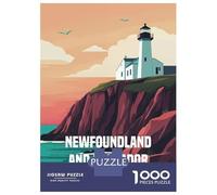 Puzzle Da 1000 Pezzi Per Adolescenti Newfoundland & Labrador Lighthouse Puzzle Per Adulti Giocattoli Antistress Sfida Difficile Impegnativo Da Completare 70x50cm/1000pcs