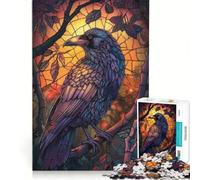Puzzle da 1000 pezzi per adolescenti, Nido del corvo con vetrata, gioco rilassante, difficile e stimolante, regalo di compleanno, regalo 38x26cm