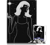 Puzzle da 1000 pezzi per adolescenti Night Girl in Stars Giocattolo Gioco intellettuale Vacanza a casa Uccidere il tempo Regali di Babbo Natale segreto Dimensioni 50x75cm