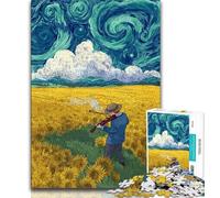 Puzzle da 1000 pezzi per adolescenti, Night Sky suona il violino, stimolante e stimolante, ideale come regalo per tutta la famiglia, adatto per bambini di età compresa tra 38 e 26cm