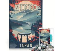 Puzzle da 1000 pezzi per adolescenti Nikko in Giappone Vintage, gioco educativo, regalo di compleanno, collezione d'artista, belle arti 38x52cm