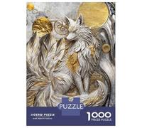 Puzzle Da 1000 Pezzi Per Adolescenti Nine Tailed Fox Elegance Puzzle Per Adulti Gioco Per Famiglie Divertente E Spiritoso Regali Di Natale E Compleanno 52x38cm/1000pcs