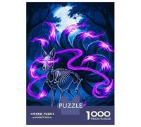 Puzzle Da 1000 Pezzi Per Adolescenti Nine-tailed Fox Skeleton Puzzle Per Adulti Giochi Rilassanti Perfetto Per Decorare E Fare Regali A Tutta La Famiglia 38x26cm/1000pcs