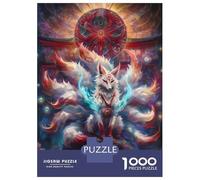 Puzzle Da 1000 Pezzi Per Adolescenti Nine-Tailed Fox Spirit Puzzle Per Adulti Giochi Per Famiglie Un'opera D'arte Regali Unici Per Compleanno E Natale 52x38cm/1000pcs