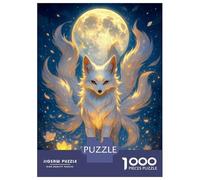 Puzzle Da 1000 Pezzi Per Adolescenti Nine-tailed Fox Under The Moon Puzzle Per Adulti Giocattoli Antistress Analisi E Logica Regalo Di Compleanno, Regali, 70x50cm/1000pcs