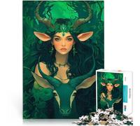 Puzzle da 1000 pezzi per adolescenti Ninfa della foresta con cervo Giochi educativi Attività divertenti a casa, regali di compleanno, regali di viaggio, 75x50cm